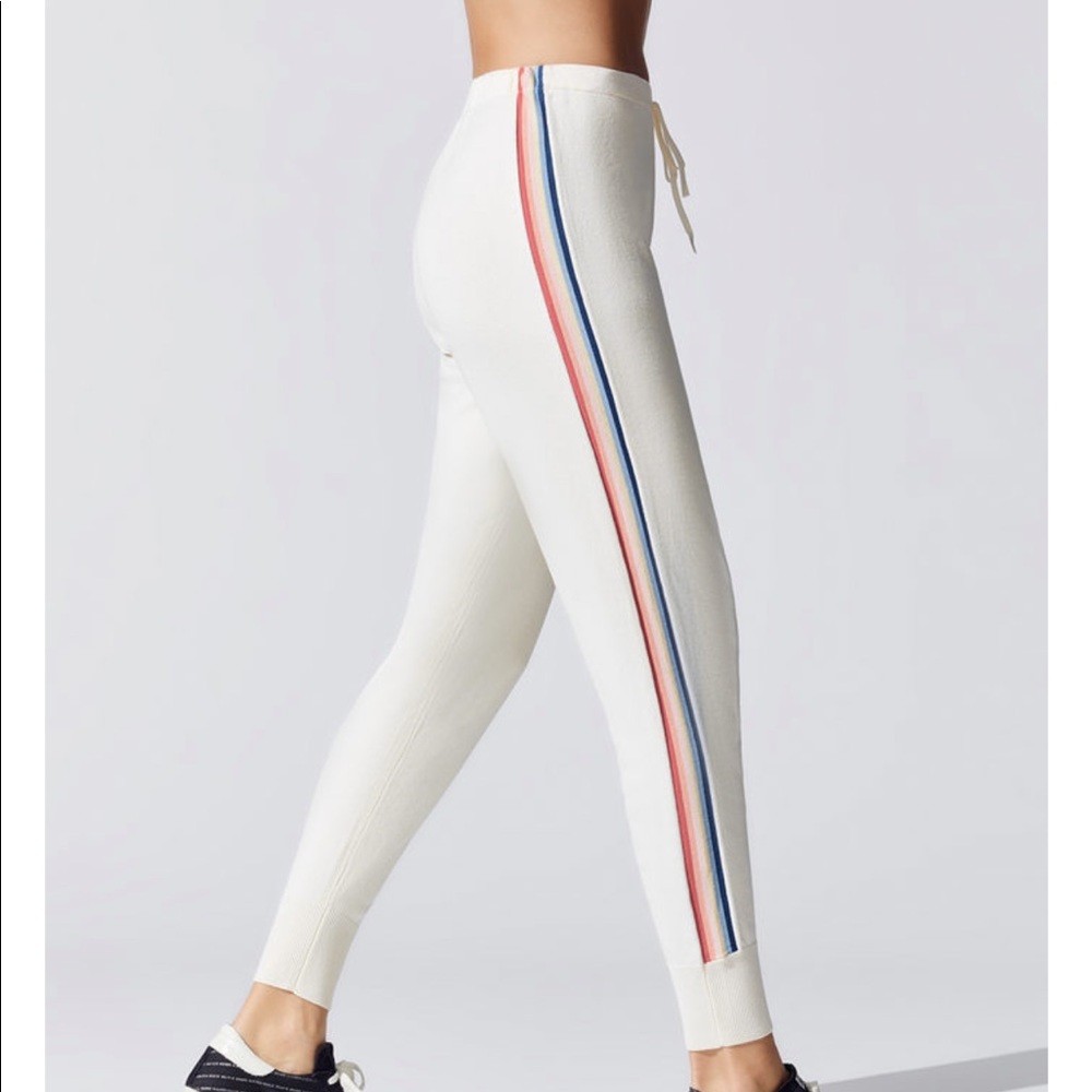 Spiritual Gangster Joggers Stripes - stone color